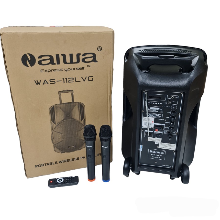 Speaker Aiwa 12 inch WAS 112 LVJ 2 DAN sepeaker portable  aiwa 112 LVG DAN PORTABLE 112 LVE