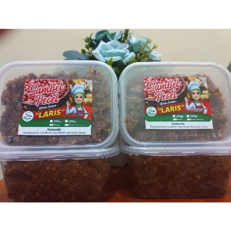 

Sambel Pecel Laris 250 grm enak manis pedas sedang