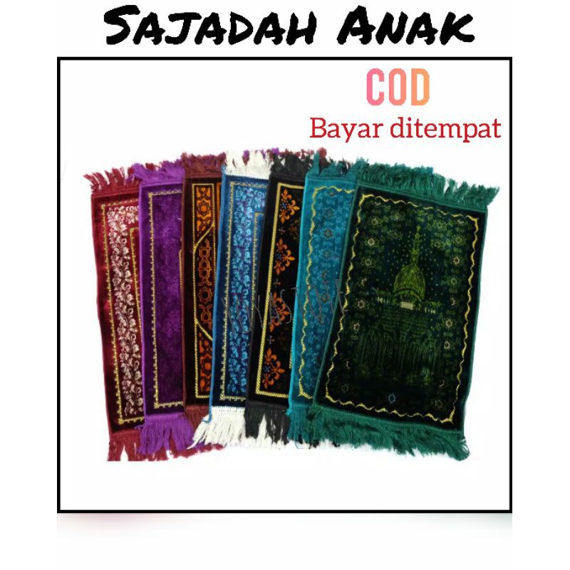 Sajadah Anak kecil Bulu Halus Tebal
