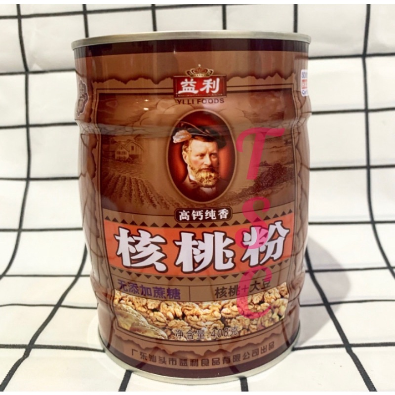 

YILI Walnut Powder 408gr Yili Foods Walnut Powder Yan Li Foods Walnut Powder Kaleng He Tao