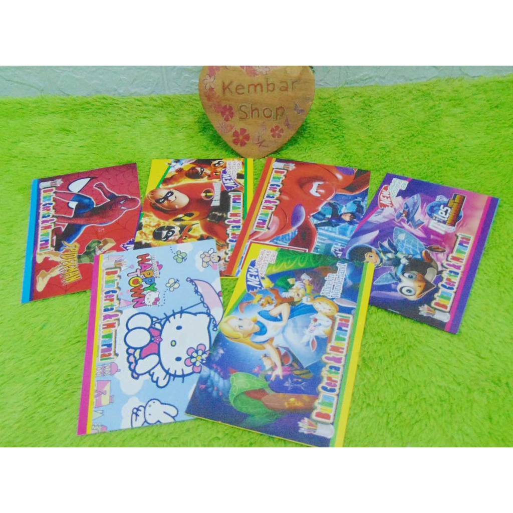 

BCM - TERMURAH! BUKU CERITA DAN MEWARNAI COLORING BOOK KARTUN HELLO KITTY CARS DORAEMON HEWAN LOL FROZEN BTS RANDOM