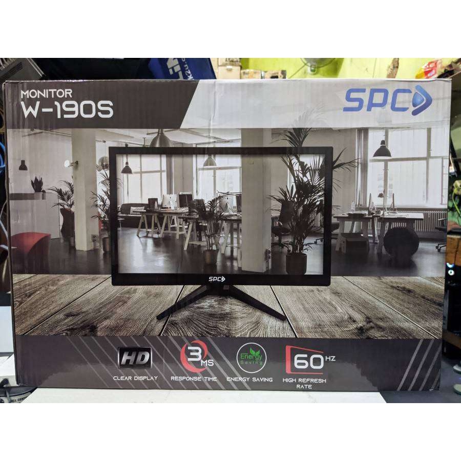 LED Monitor SPC 19" / 19 Inch Full HD HDMI VGA W-190S W190S