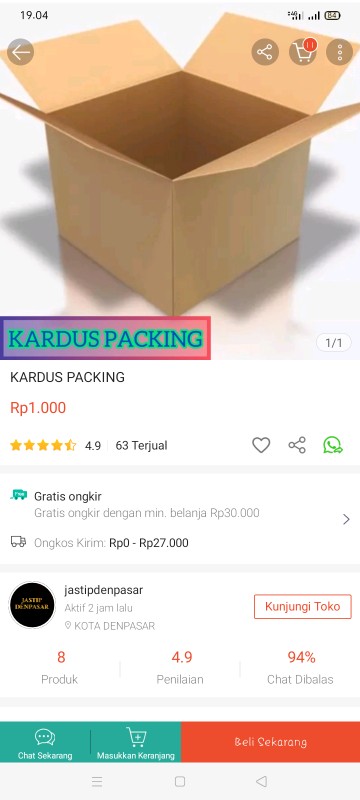 Kardus Packing