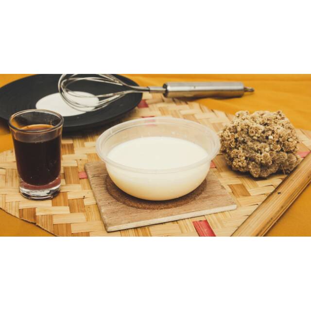 

Panna cotta with gula aren