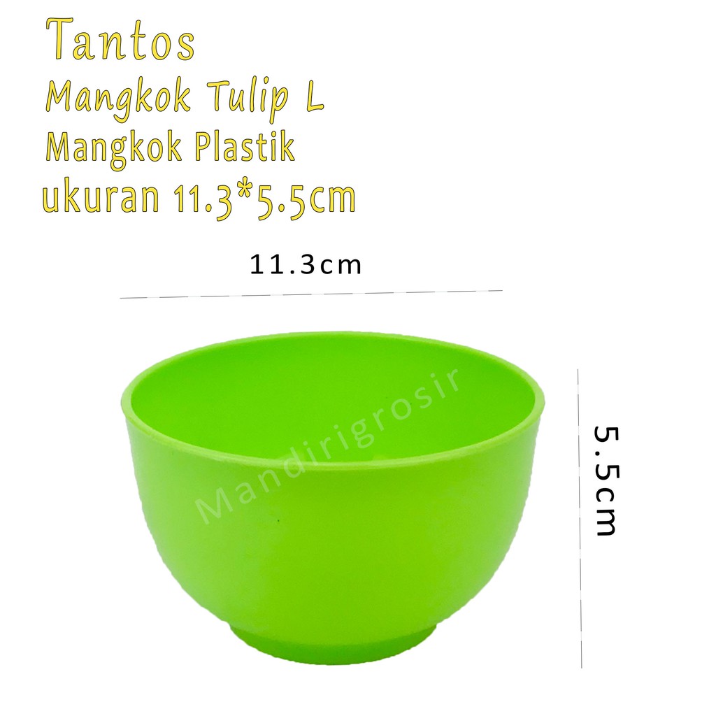 Mangkok plastik * Mangkok Tulip L * Hijau *5163