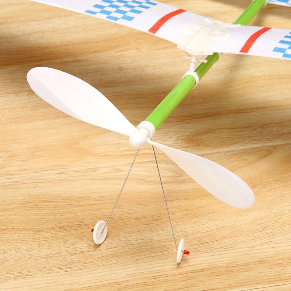 R-flower 1pc Mainan Edukasi Anak Model Pesawat Terbang Glider Power