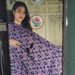 BATIK CAP SOLO BATIK WANITA KAIN BATIK METERAN PARANG BARONG UNGU AWET TIDAK LUNTUR BATIK LESMANA SO