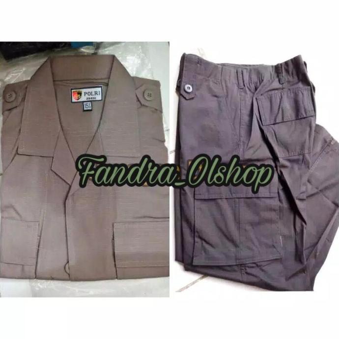 SETELAN BAJU PDL JATAH POLRI PDLT A1 SERAGAM BRIMOB SABHARA  PROMO