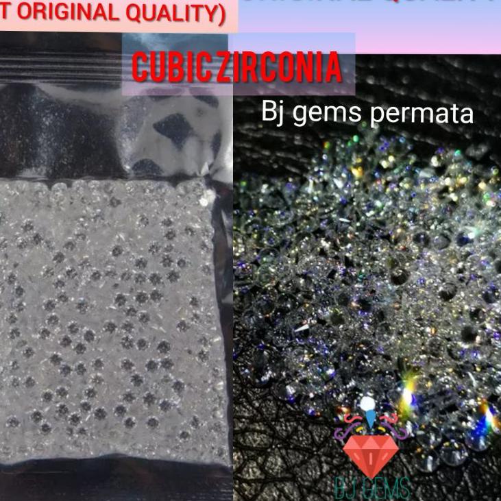 (BEST SELLER) A5 Quality 4mm - 6mm Cubic Zirconia Asli 1 pack Zircon A5 Quality