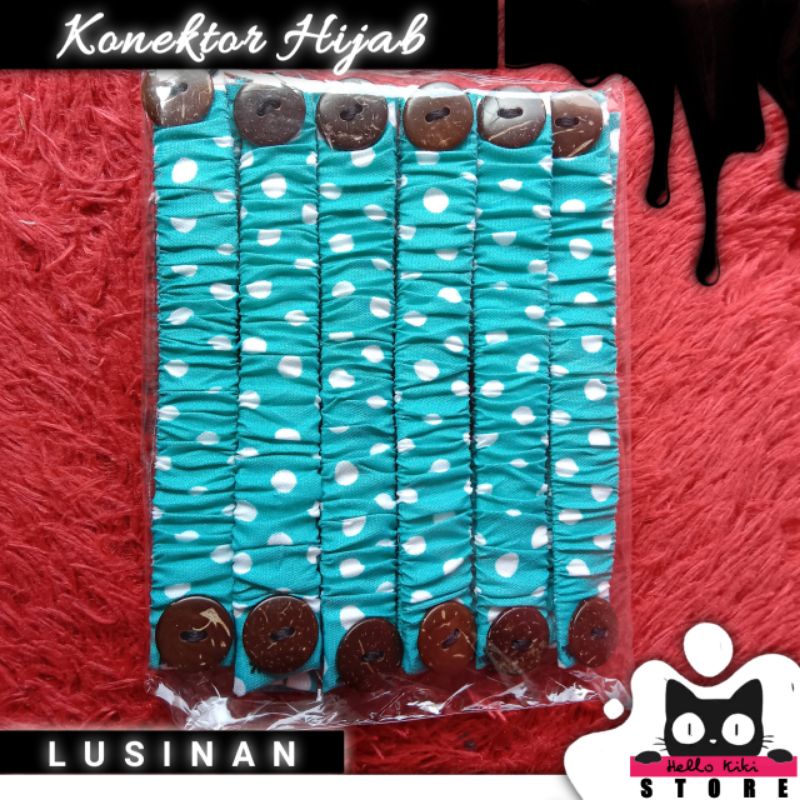 Grosir Konektor Pengait Tali Masker Hijab Kancing Motif