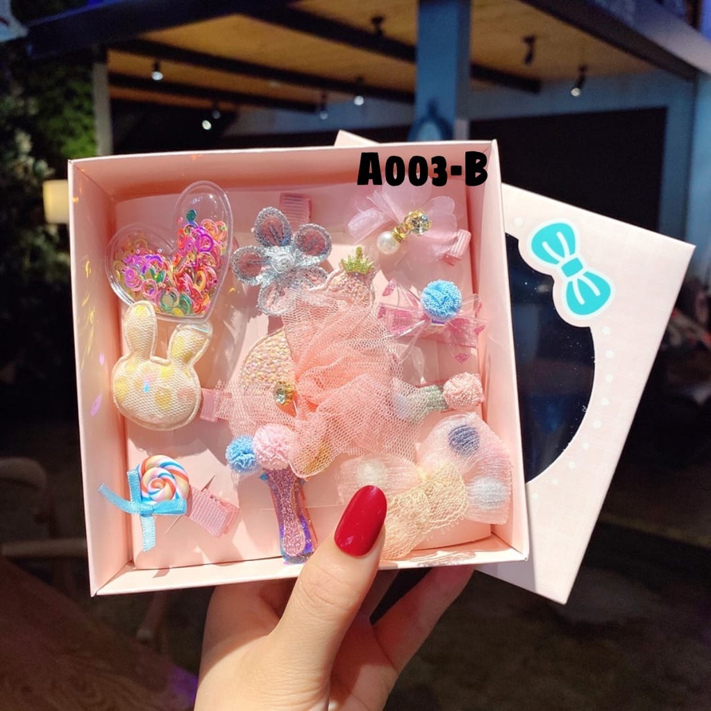 Juragan Junior [COD] Aksesoris Jepit Rambut Anak Perempuan Import Kemasan Box