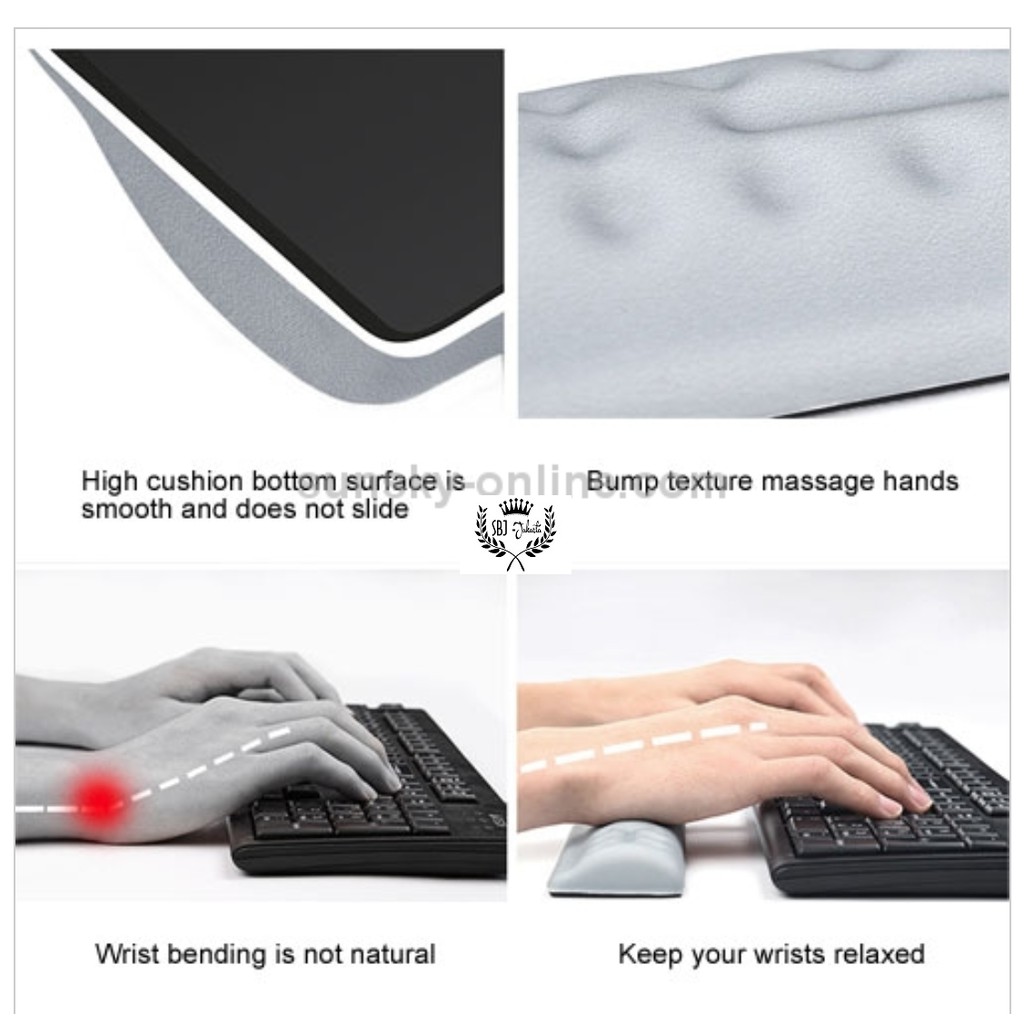 BUBM Wrist Pad Memory Foam Keyboard Mouse Wrist Rest Pad BUBM PREMIUM