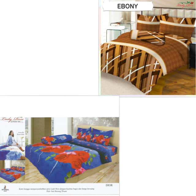 Ss Sprei Rumbai Lady Rose Internal 180 Mix Motif 180x200 King Size