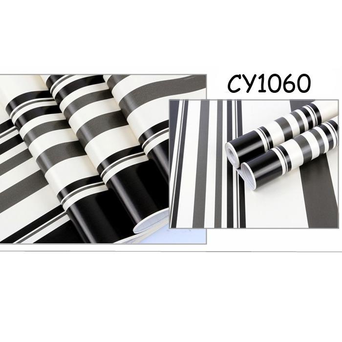 ♘ Wallpaper Dinding Wallpaper Sticker Brick Walpaper Stiker Dinding Bata Garis Batik Karakter-Cy1060