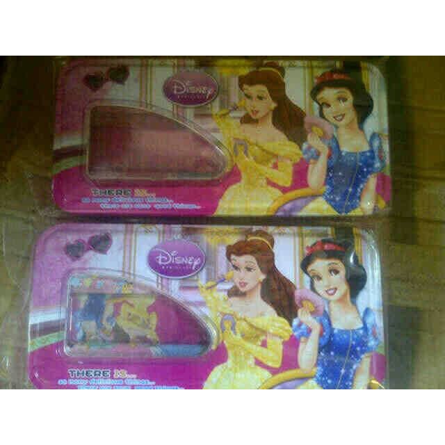 

study set princess plus kotak pensil kaleng