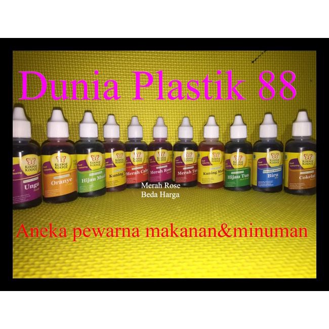 

@30Ml Pewarna Cair Makanan Minuman Food Colouring Koepoe Koepoe Kupu