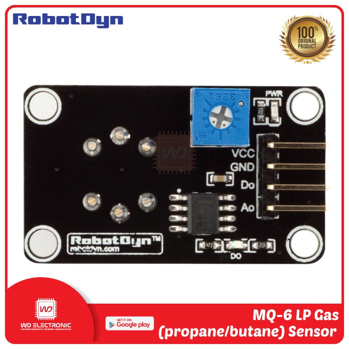 RobotDyn MQ-6 LP gas (propane/butane) sensor