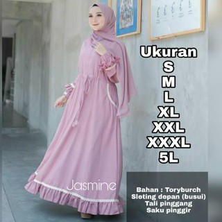  100 Jasmine Dress UKURAN  S M L XL XXL  XXXL 5L 