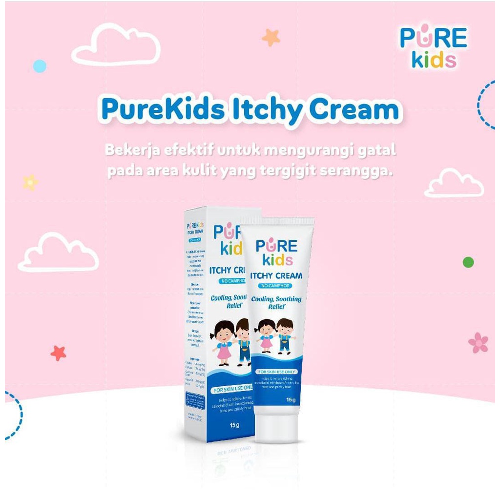 ♥BabyYank♥ Pure Kids ITCHY CREAM 15gr / Pure BB ITCHY CREAM Pure Baby / Pure Baby Cream Gatal