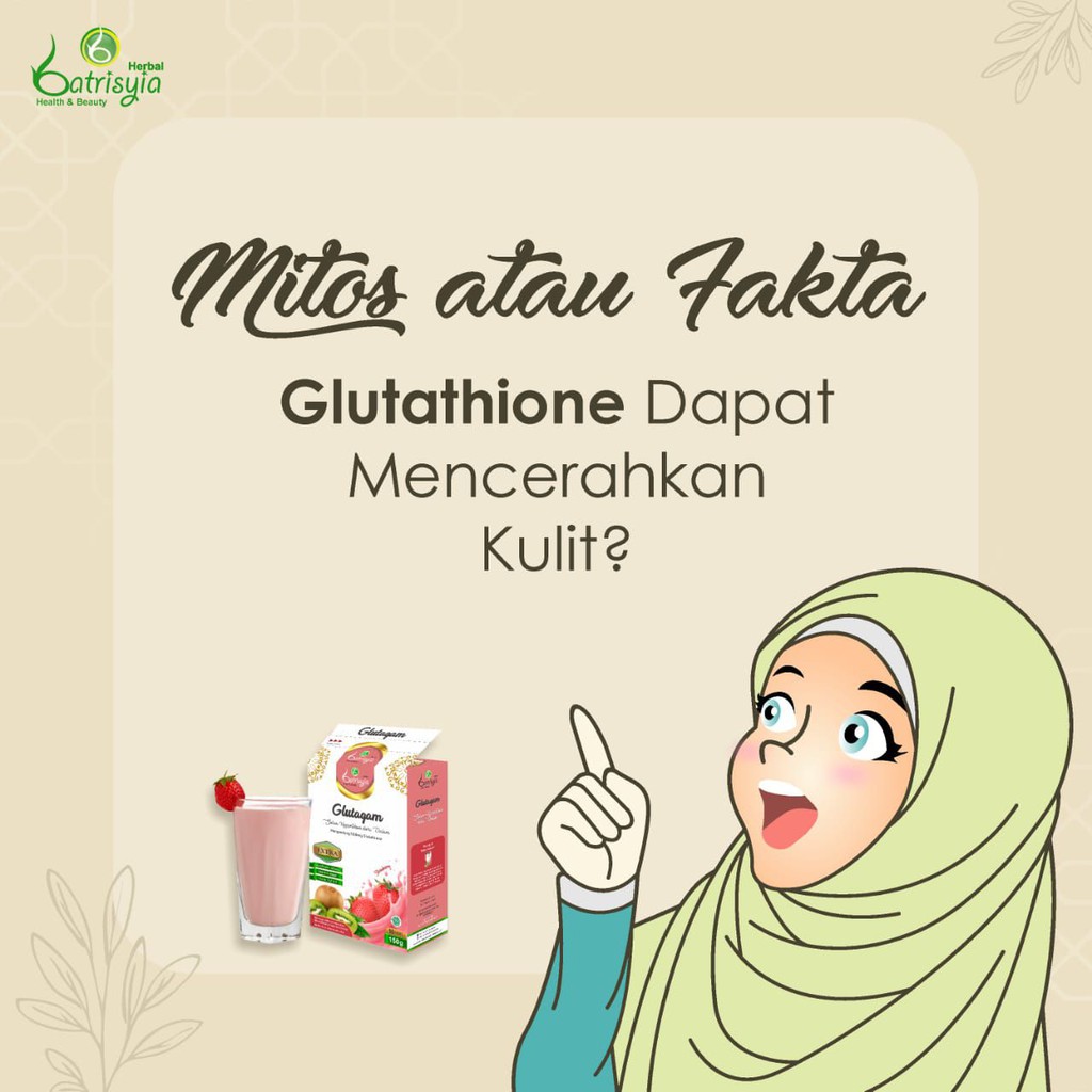 1sacet glutagam batrisyia herbal glutamilk batrisya minuman collagen kecantikan rasa strawbery batrisia