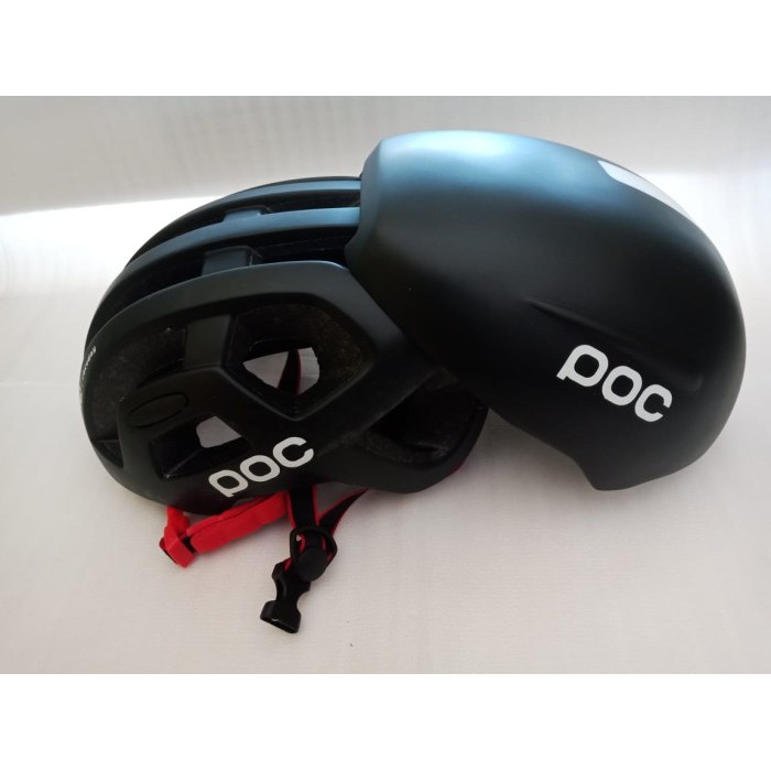 Helm sepeda roadbike poc plus cover helm