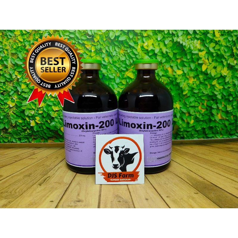 Limoxin 200 LA 100 ml Holland Obat antibiotik untuk hewan ternak sapi kabing babi kuda Oxytetracycli