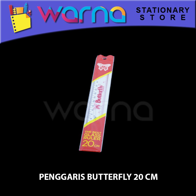 

PENGGARIS BUTTERFLY MIKA PLASTIK 20 CM