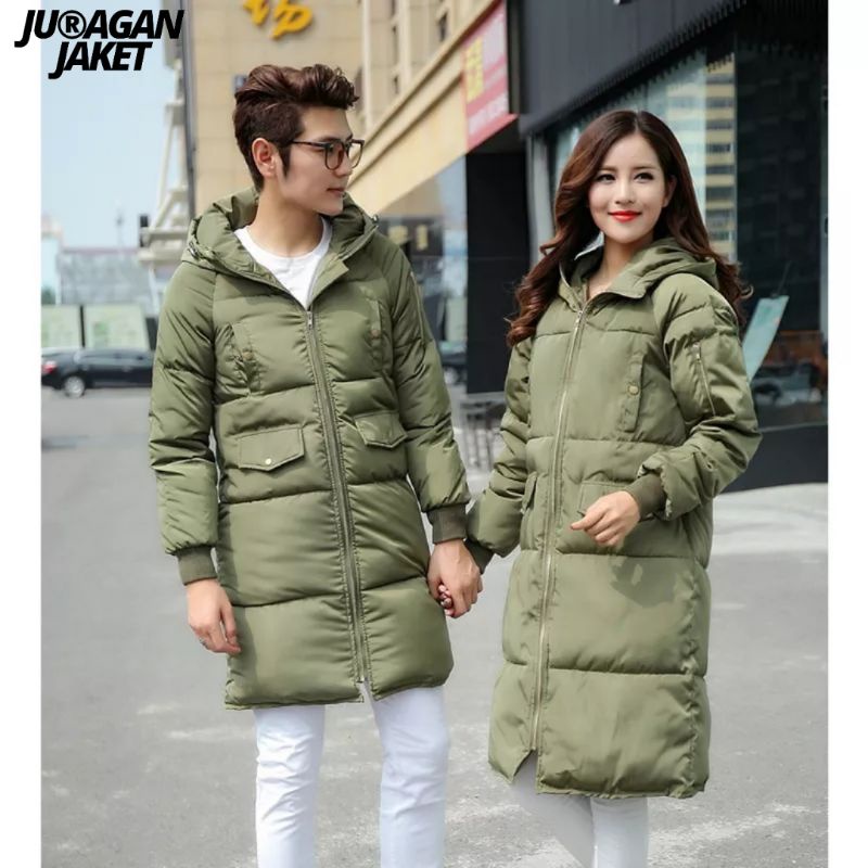 jaket pria wanita longcoat winter hangat musim dingin