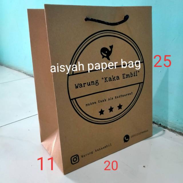 

Paper bag / tas kertas sablon