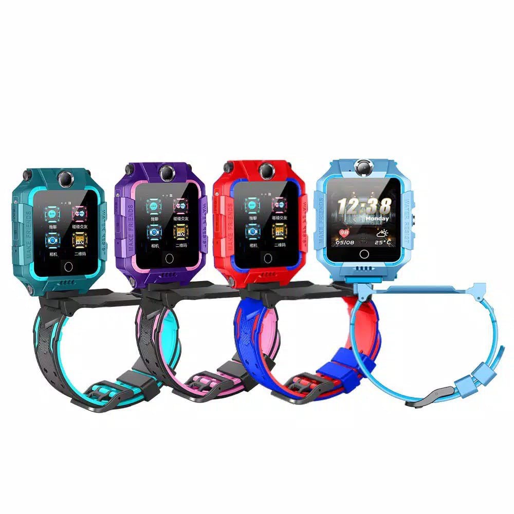 MN-04 Z6 dua kamera&amp; z6 360# Anti Air Kids Smart Watch Anak SOS LBS Jam Tangan Pintar Menonton