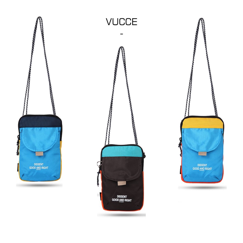 Vucce Hanging Wallet - Sling Bag Pouch Handphone Mini - Tas dompet Hp Selempang Kecil Terlaris Pria Wanita