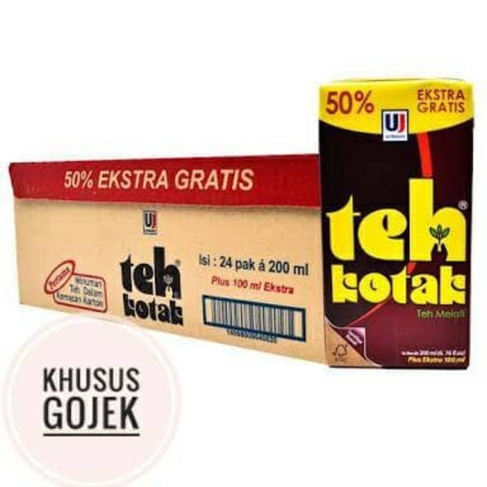 

Teh kotak ultra 200ml + Ekstra isi 24pcs Gojek Grab vnl2885