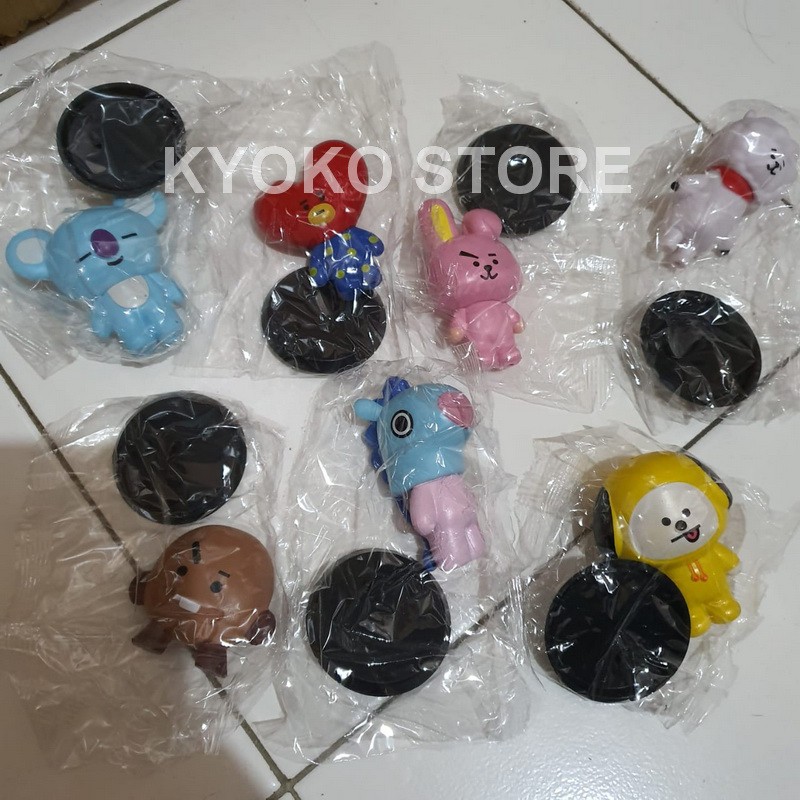 Action Figure BTS BT21 Cooky Chimny Koya Tata Shooky Mang RJ Set of 7