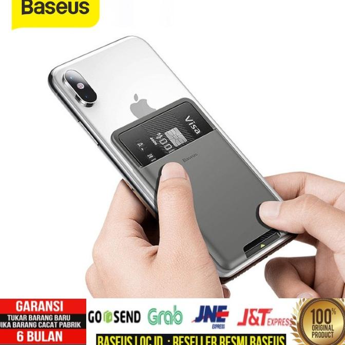 

Office & Stationery | Document Organizer | Baseus Sticky Card Holder Dompet Kartu Tempelan Hp Perekat Pocket Hp | Best Seller
