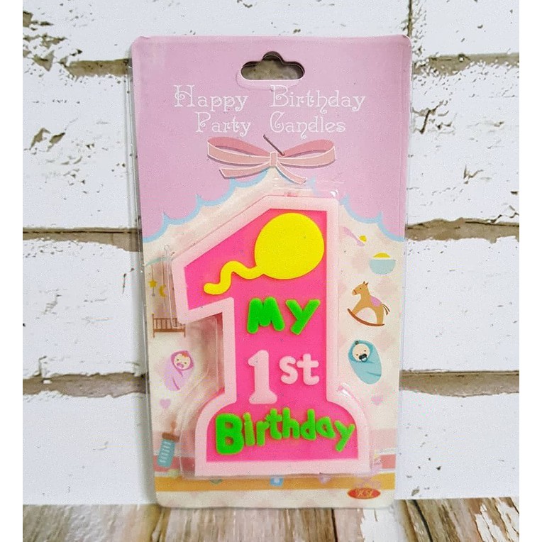 BEST DEAL LILIN MY 1 ST BIRTHDAY/ LILIN ANGKA/ LILIN ULANG TAHUN/BIRTHDAY CANDLE 