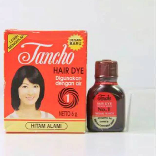 TANCHO HAIR  DYE  POWDER NATURAL BLACK Shopee Indonesia