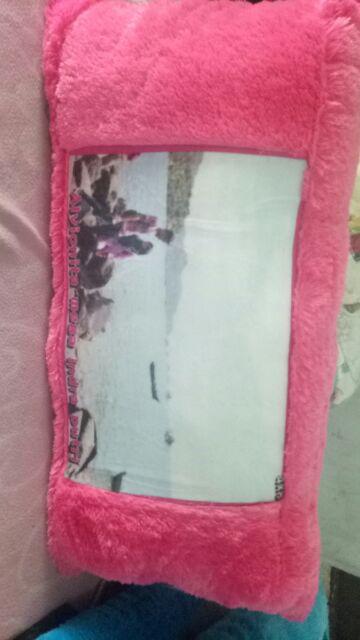 Bantal Foto Murah Ukuran Standar Tidur 60x40cm Print Nama Foto Gambar Karakter Gratis Free Cantik