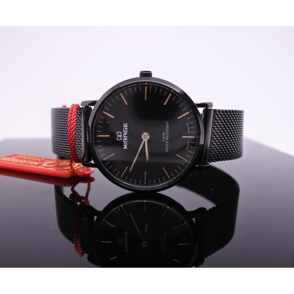 HOT SALE - Mirage Analog Jam Tangan Wanita Rantai Pasir Hitam Original