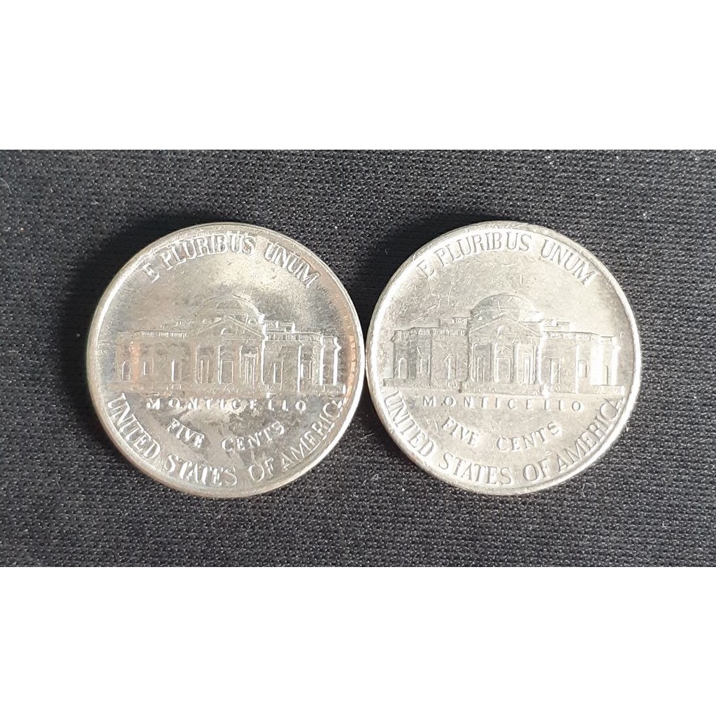 uang koin kuno Amerika 5 sen - 1984 &amp; 1995