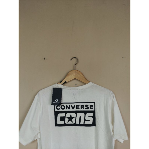 T-shirt CONVERSE CONS White Original Resmi Murah