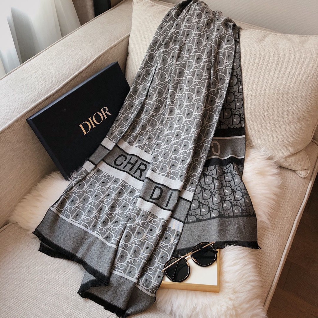 LUXY LX4014 SCARF / SYAL DOIR BRANDED FULL SET FREE PAPERBAG + BOX + FAKEBILL IMPORT QUALITY KUALITAS PLATINUM-1