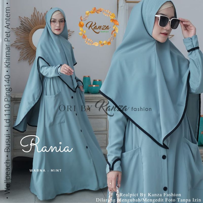 RANIA SYARI ORI KANZA GAMIS MURAH KWALITAS PREMIUM