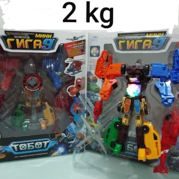 well-375 Tobot giga 9 nine besar tobot gabungan 9 robot mainan anak