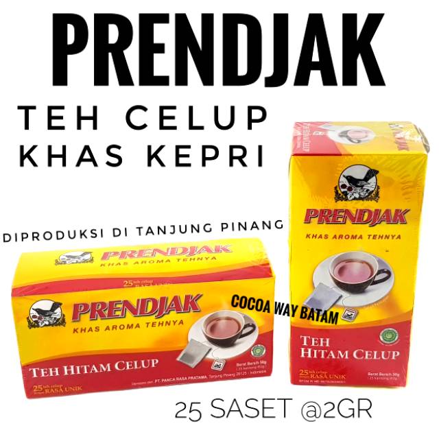 Jual Teh Celup Prendjak Khas Kepri Isi 25 Saset Teh Prendjak Shopee Indonesia 7395