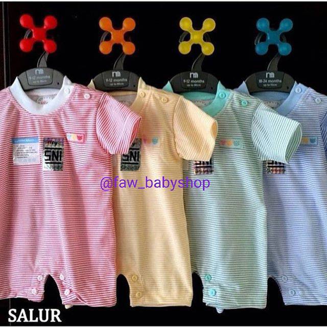 Termurah!! Miyo Baju Kodok Segi Empat Motif / Jumper Segi Empat Bayi /Baby Motif(0 - 6M)