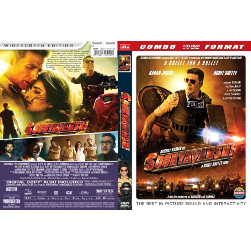 kaset dvd flm India SOORYANVANSHI