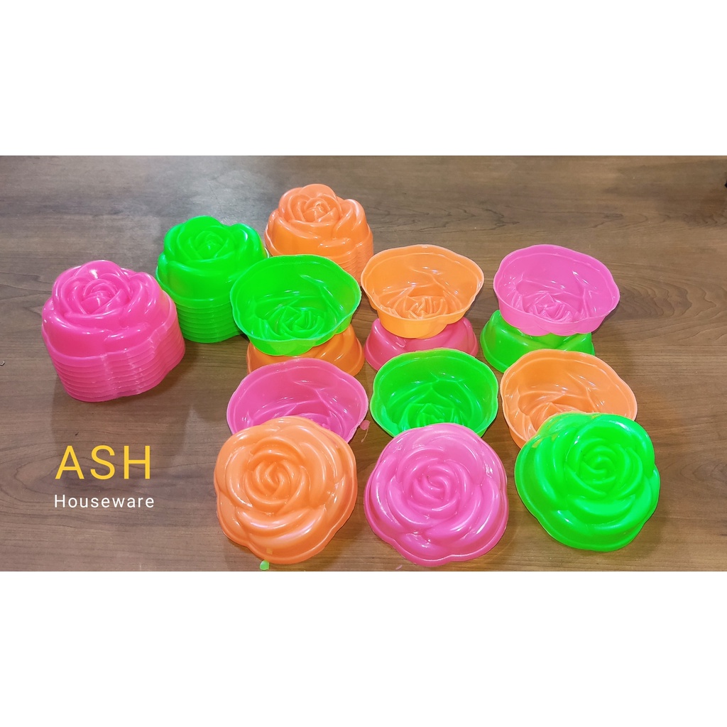Cetakan Plastik Mawar Besar Kue Roti Kukus Putu Ayu 12pcs