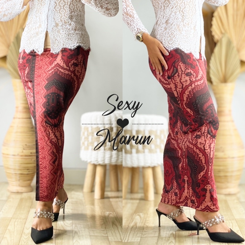 kamen jadi moscrep batik bali set selendang by Etnicjaya