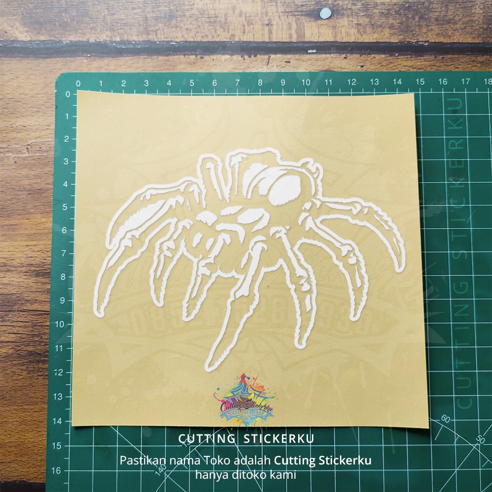 Cutting Stiker Spider Laba Laba Variasi Motor Mobil Sticker Timbul Keren Nyala Dasbor Spakbor Visor Body Kaca Helm Laptop Hologram Reflective Tahan Air Bodi Samping Nama Jepang Scoopy Vario Beat NMAX PCX Vespa Aesthetic Pickup Anime Windshield