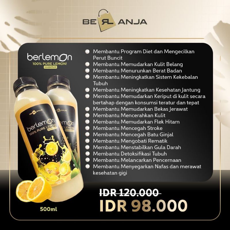 

MINUMAN KESEHATAN BERLEMON BERL